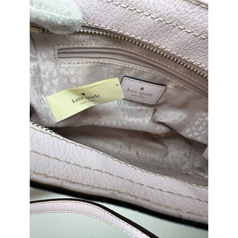 Kate Spade Pink Mauve Crossbody Purse Handbag 100% Leather - Picture 8 of 8